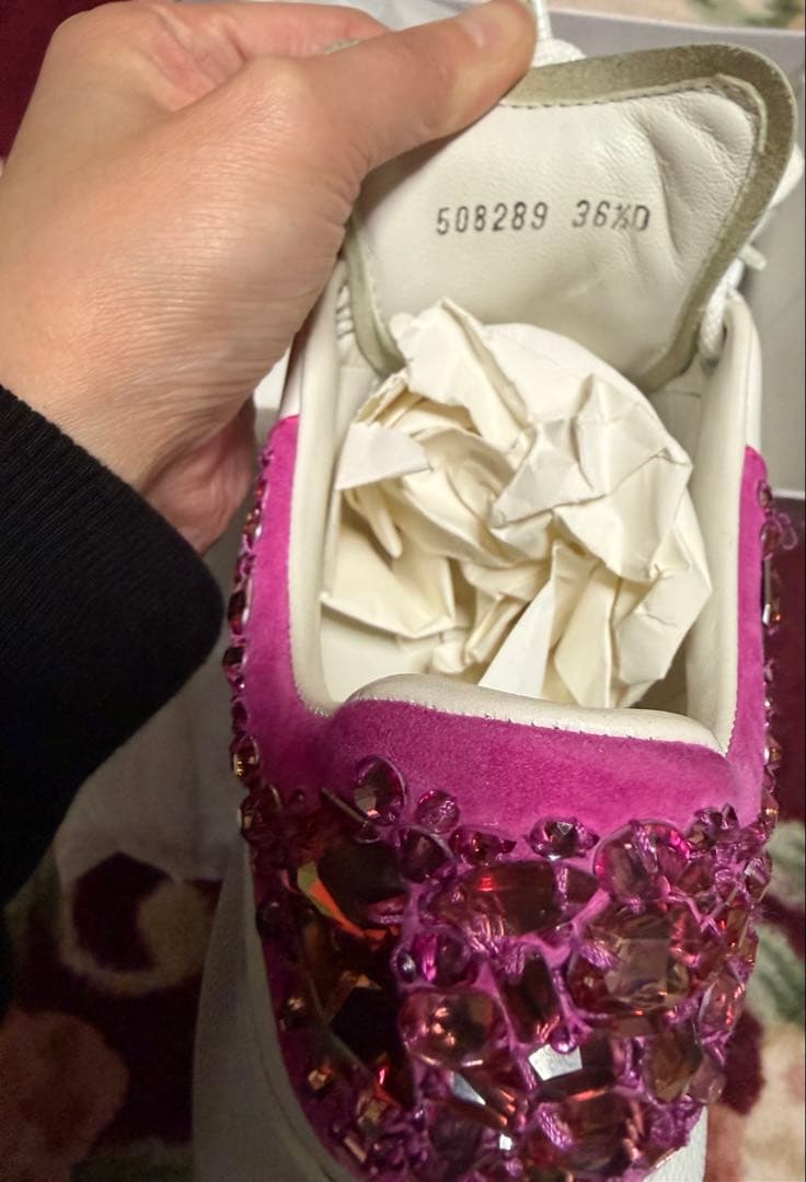 Alexander McQueen 正規品 ビジュー スニーカー ピンク36美品