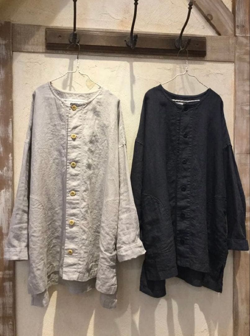 値下げネストローブ　リネンシャツジャケット