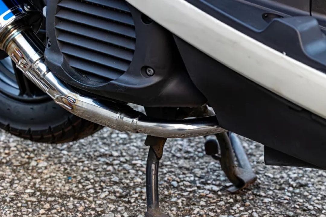 新ヤマハ ジョグ ZR SA36J /39J HMS製 B2X マフラー ブルー