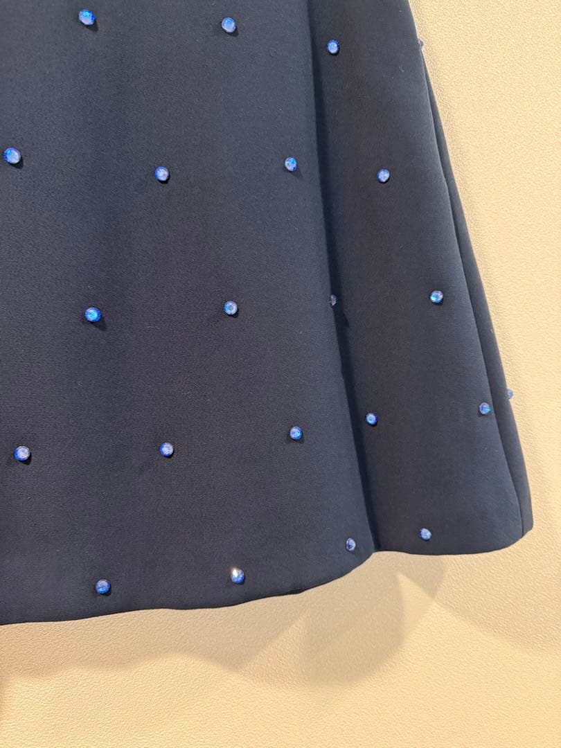 miu miu クリスタル付きスカート