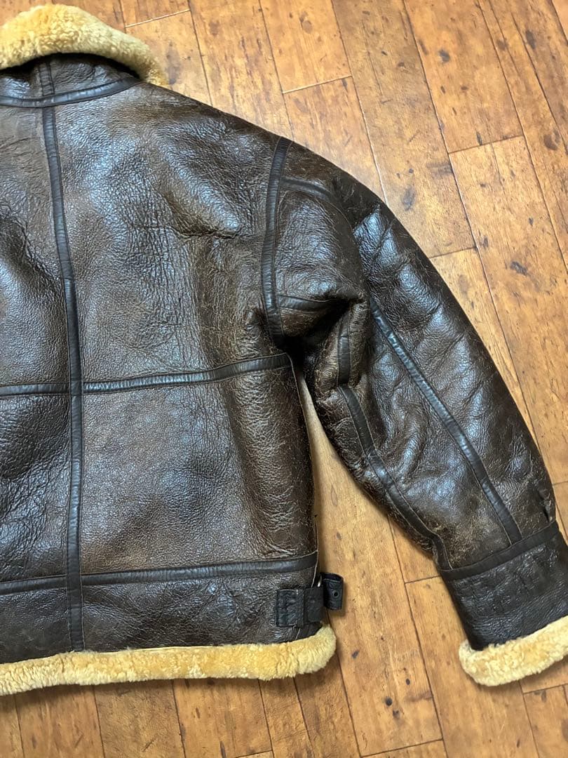 最終値下げ　B-3 ムートン フライトジャケット ヴィンテージ　羊革 ブラウン