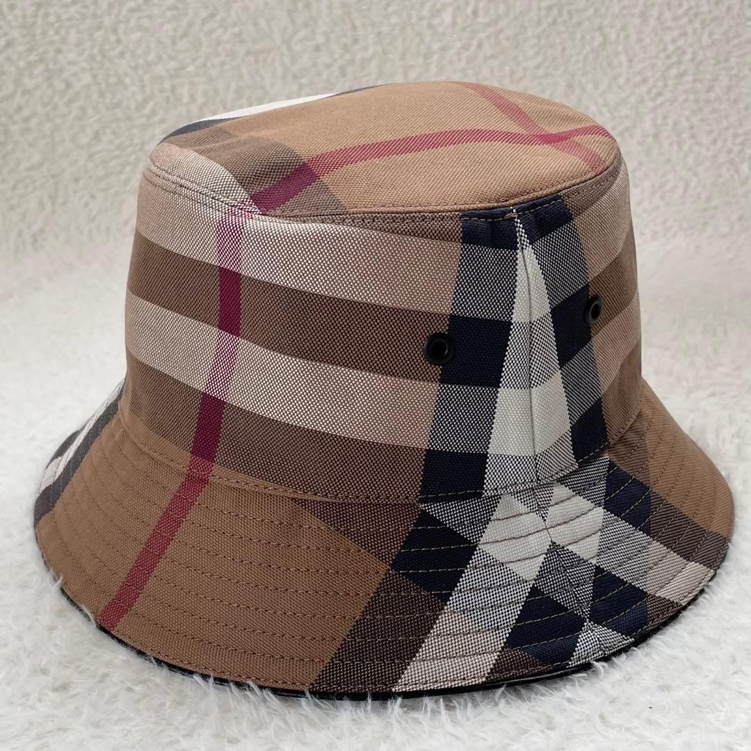 新品タグ付き 現行 BURBERRY バケットハット メガチェック 男女兼用 M