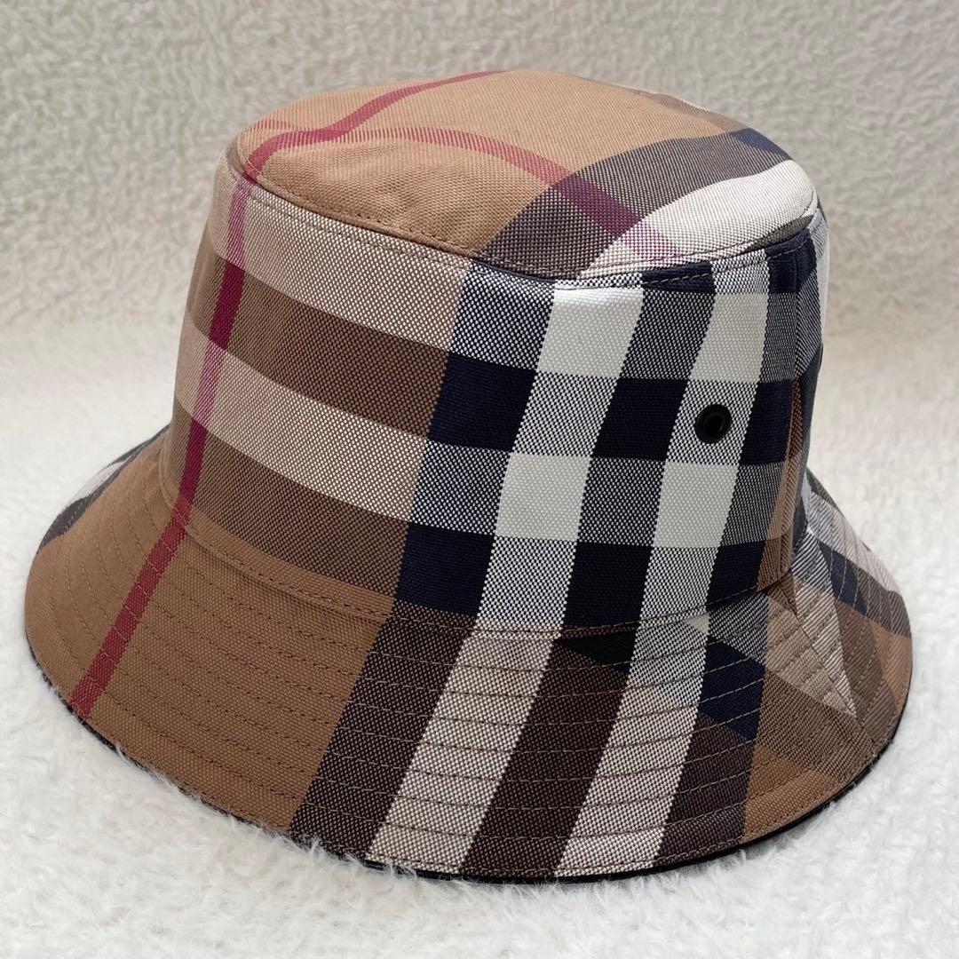 新品タグ付き 現行 BURBERRY バケットハット メガチェック 男女兼用 M