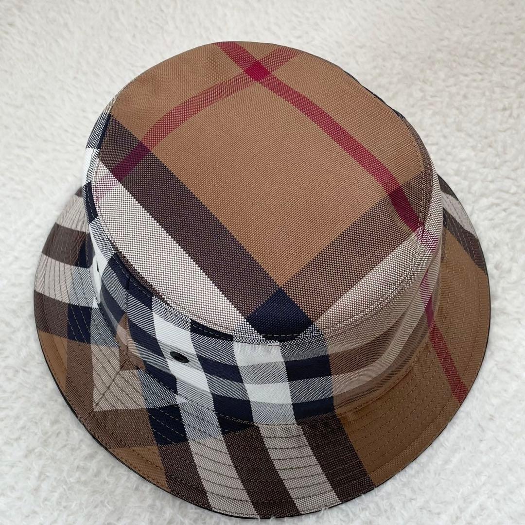 新品タグ付き 現行 BURBERRY バケットハット メガチェック 男女兼用 M