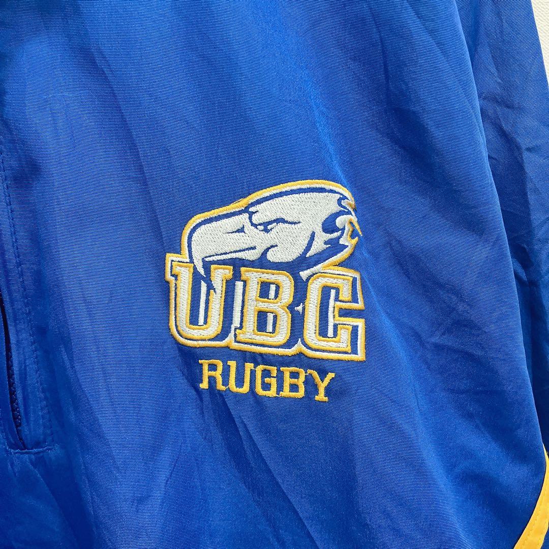 90s 希少 UBCラグビー カナダ名門校 ナイロン プルオーバー ジャケット