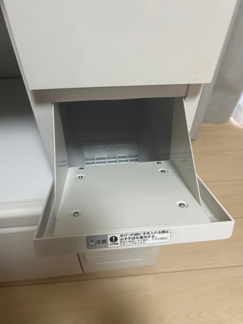 エムケー精工　米びつ付き　レンジ台　SK-306W ホワイト