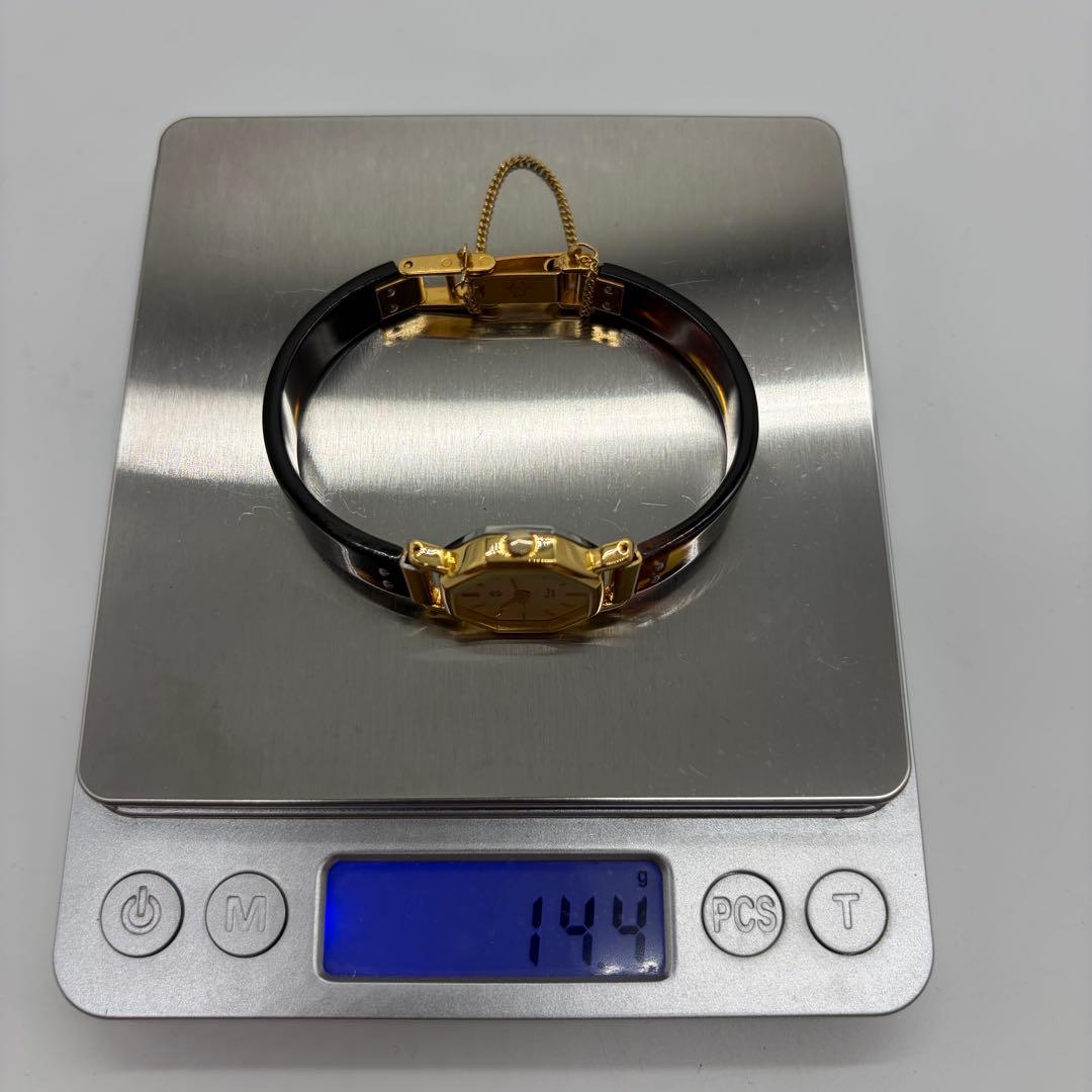 【稼働/新品電池】オリエント ブレイン オクタゴン べっ甲 レディース クォーツ