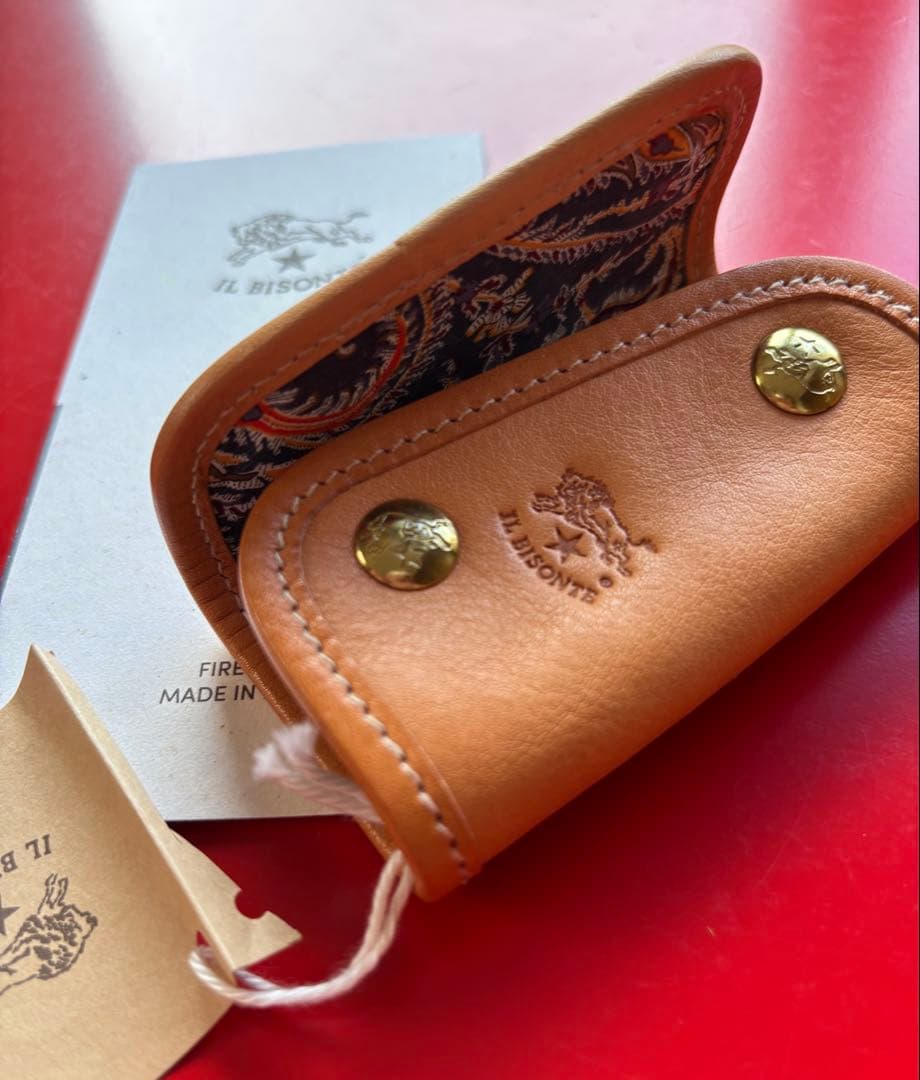【新品】IL BISONTE キーケース4連 LIBERTYコラボ（リバティ柄）
