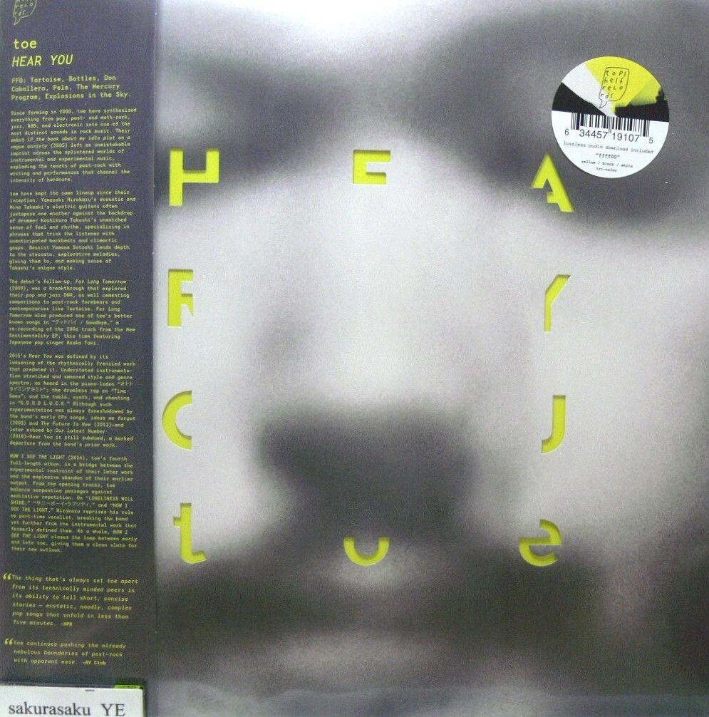 [未使用品 アナログレコード LP 2024年盤]　toe　HEAR YOU