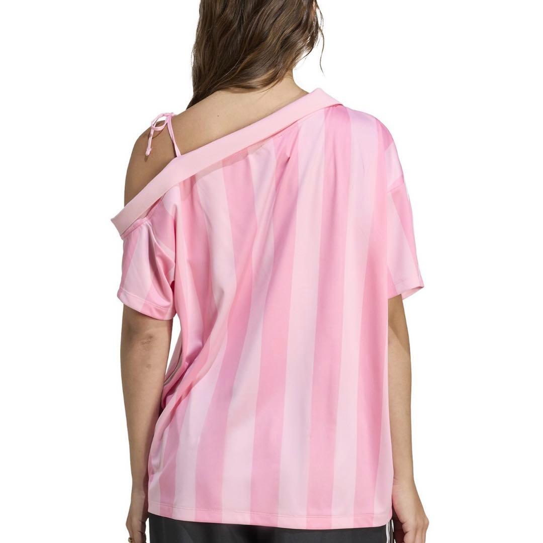 adidas オフショルダー ジャージ