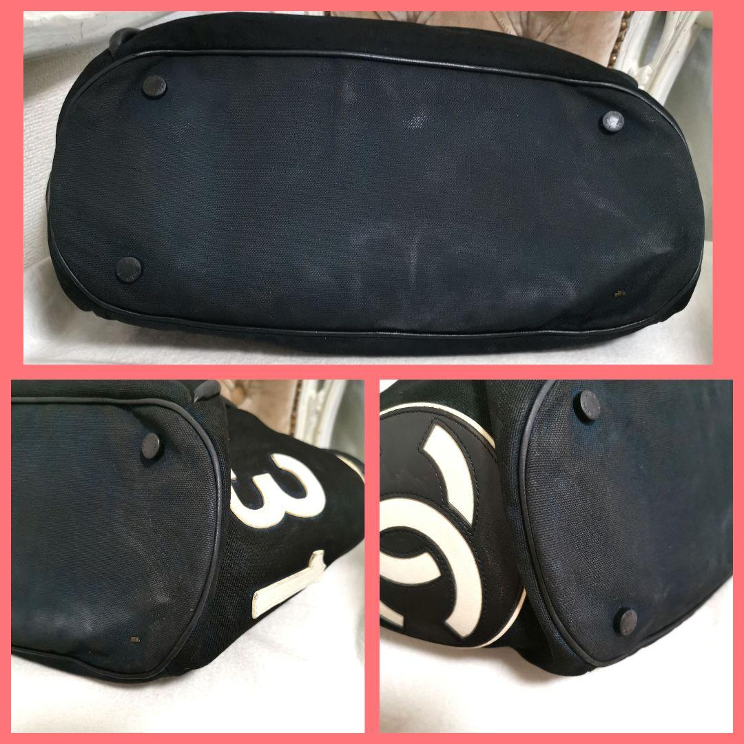 華!希少品シャネルCHANEL 大きめココマーク トートバッグ黒マトラッセ