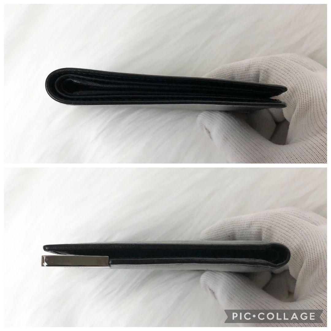 GUCCI グッチ 二つ折り財布 折り財布 シルバープレートロゴ