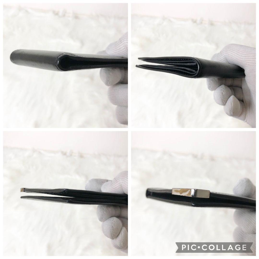 GUCCI グッチ 二つ折り財布 折り財布 シルバープレートロゴ