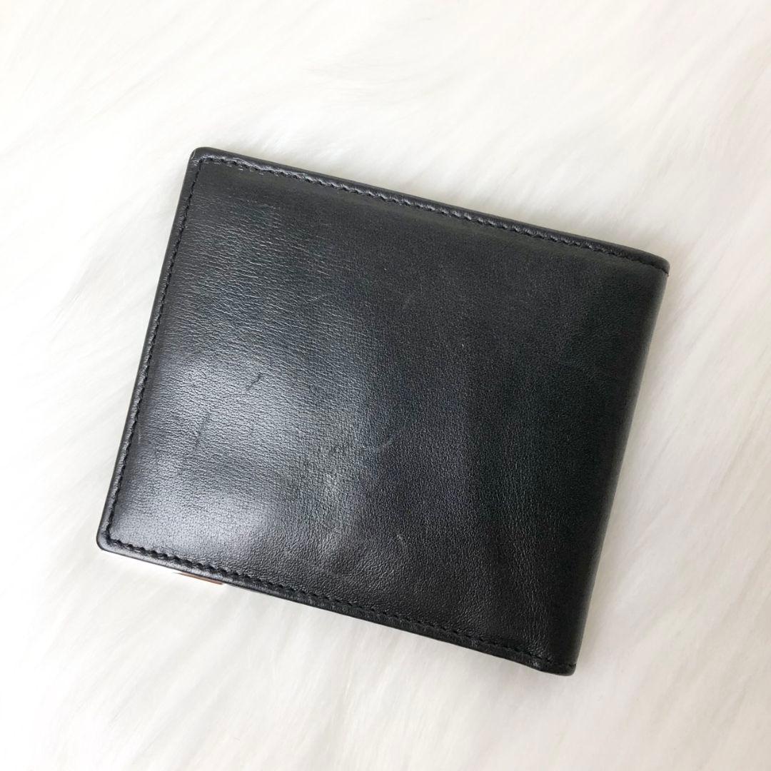 GUCCI グッチ 二つ折り財布 折り財布 シルバープレートロゴ