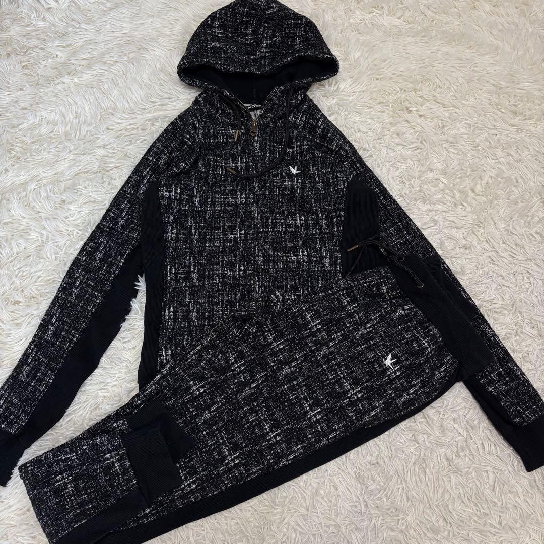 たまご様ウノピュウノウグァーレトレ セットアップ ツイード ジャージ 伸縮 S