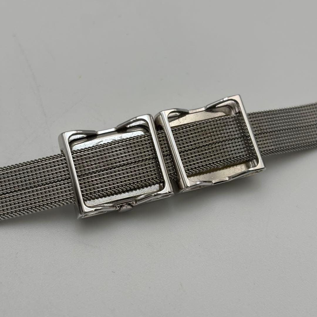 新品電池 ミキモト パール 腕時計 クォーツ シェル文字盤 スクエア 稼動品