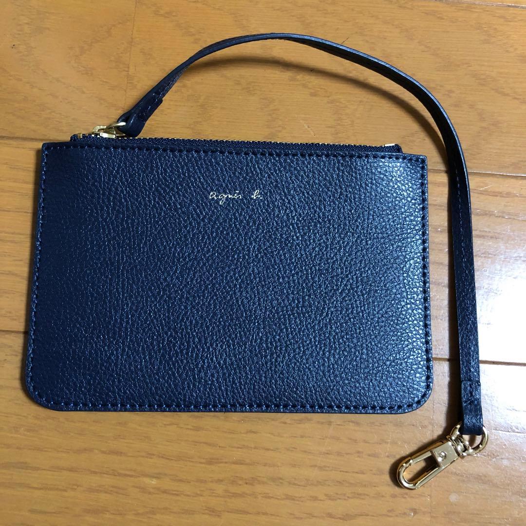 極美品☆アニエスベー ミニトートバッグ ショルダーバッグ　金金具ロゴ 2way