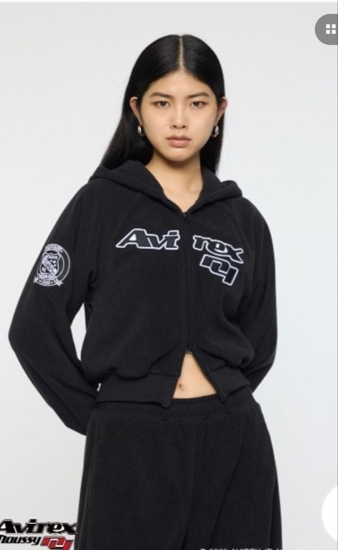 MOUSSY AVIREX FLEECE フーディー※値下げ不可