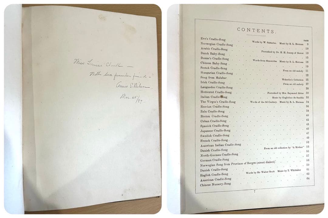 No.238 希少 古書 洋書 絵本 アンティーク 楽譜 子守り歌 童謡 詩集