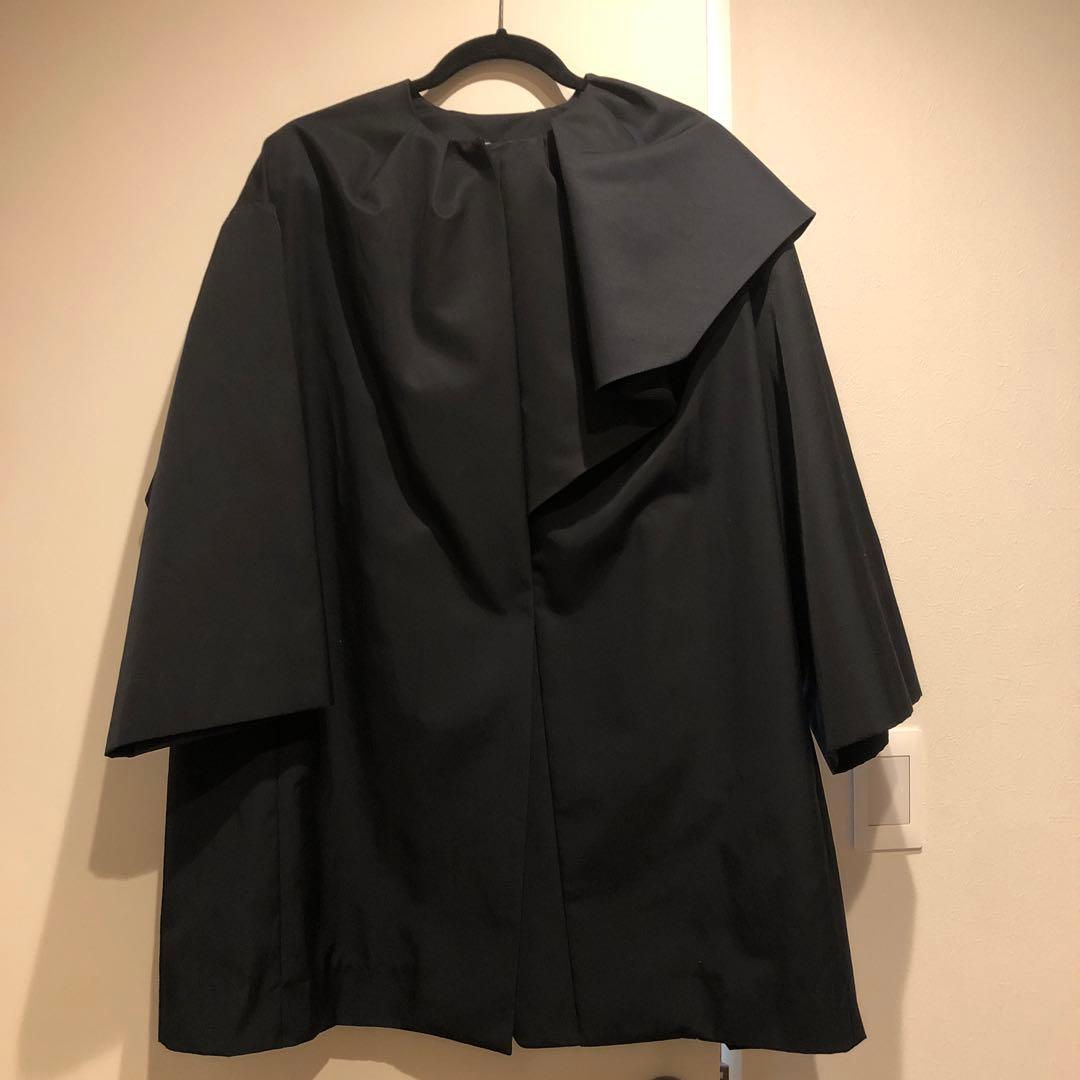 美品　 yori ツイルサイドフレアコート