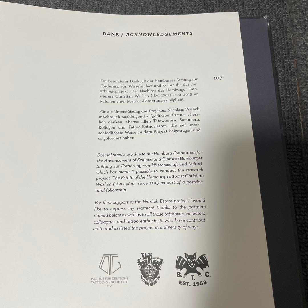 タトゥー　Christian Warlich Tattoo Flash Book