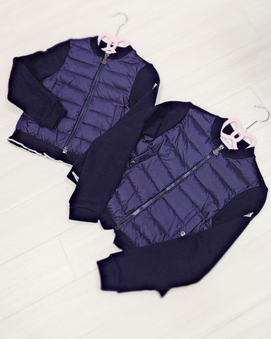 MONCLER　ダウンジャケット風 ジップアップブルゾン 6&8サイズ2着セット