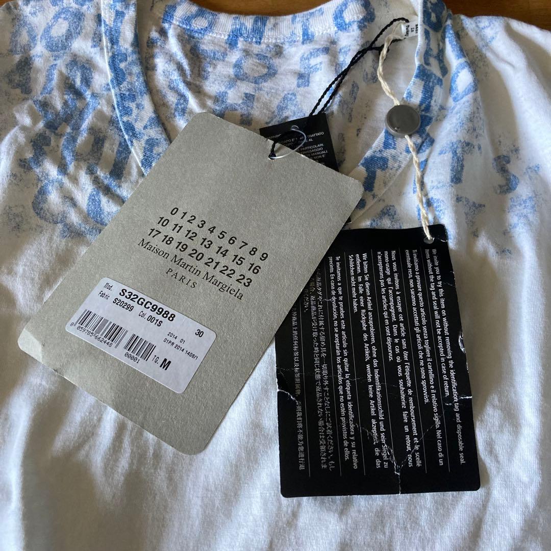 未使用 2014SS MARGIELA マルタン マルジェラ エイズTシャツ M