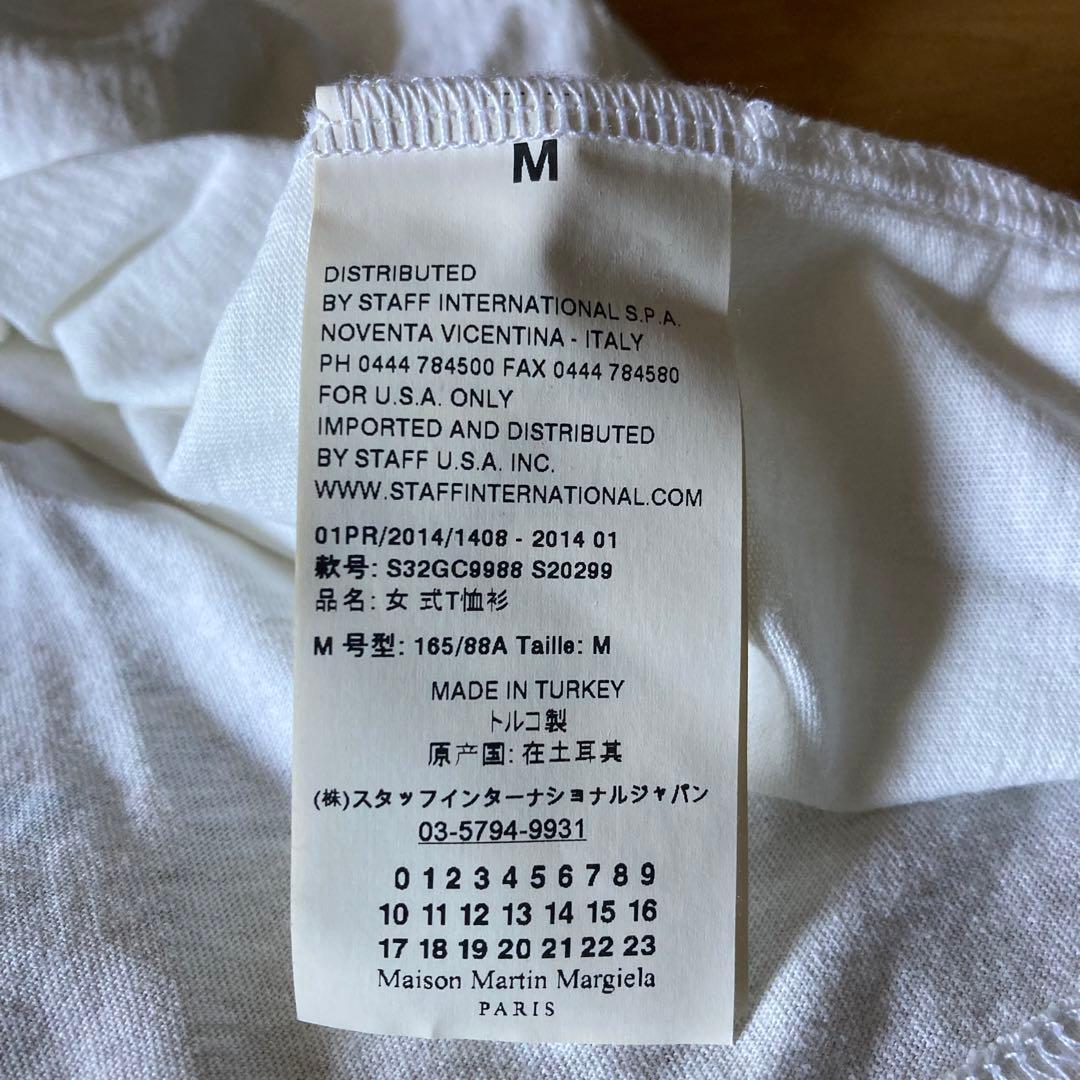 未使用 2014SS MARGIELA マルタン マルジェラ エイズTシャツ M