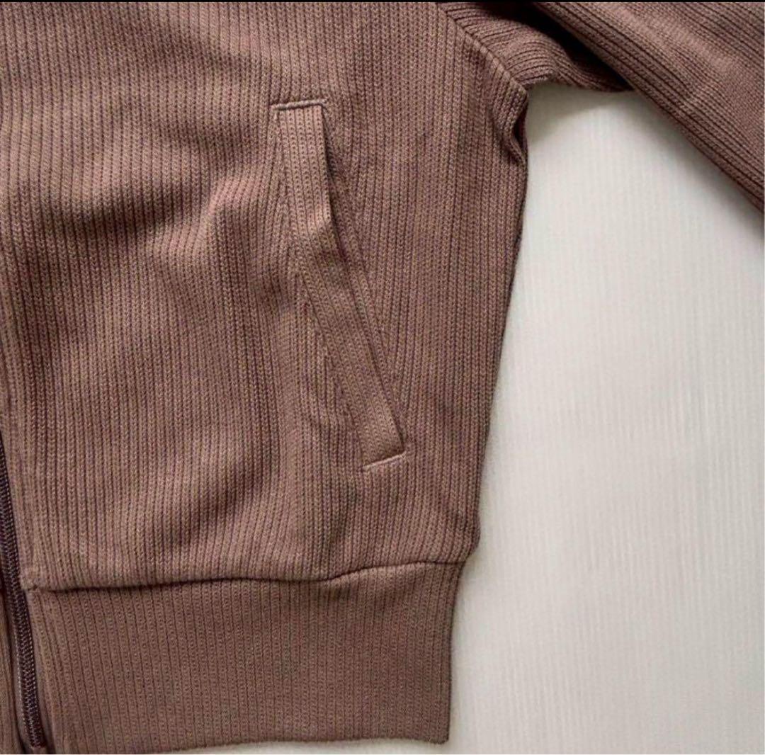 新品　アディダス　adidas KNITTED TOP ニットトップ　　ベージュ