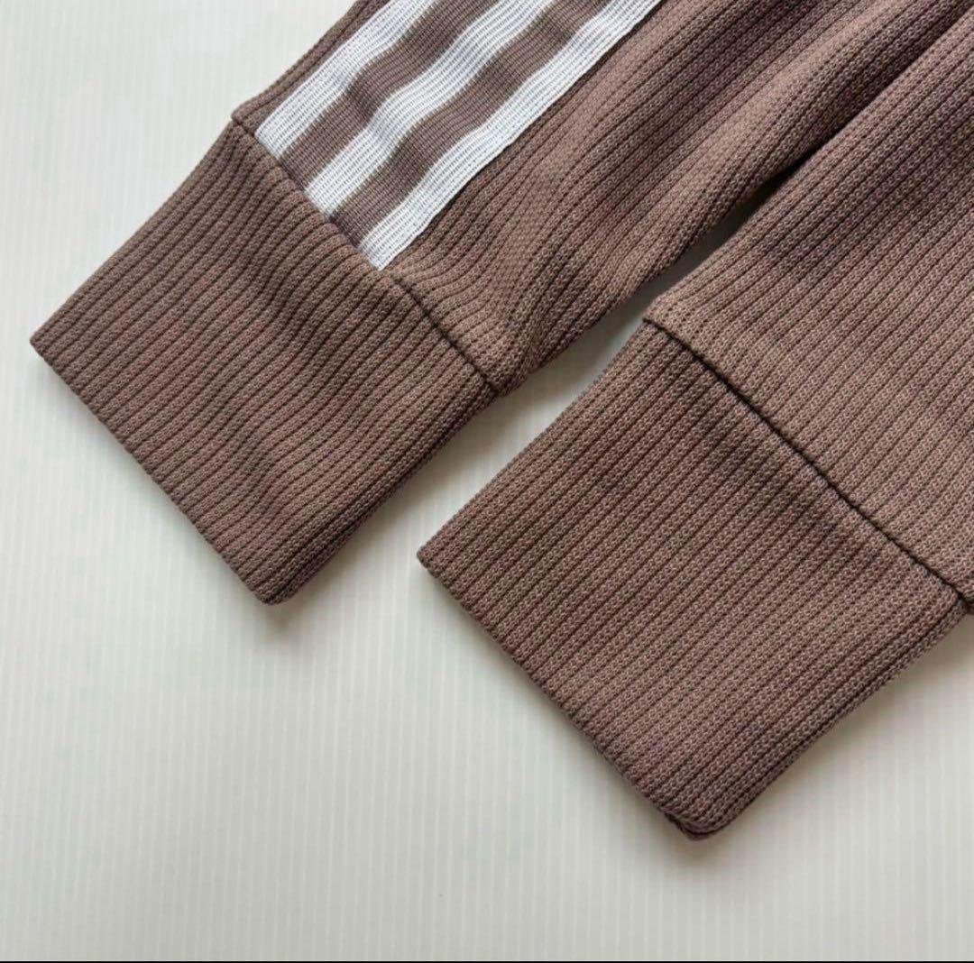 新品　アディダス　adidas KNITTED TOP ニットトップ　　ベージュ