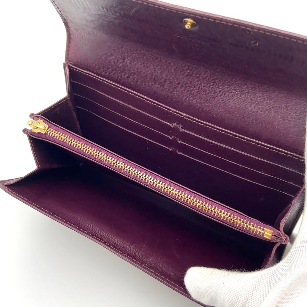 ルイヴィトン 長財布 モノグラム ヴェルニ ポルトフォイユサラ