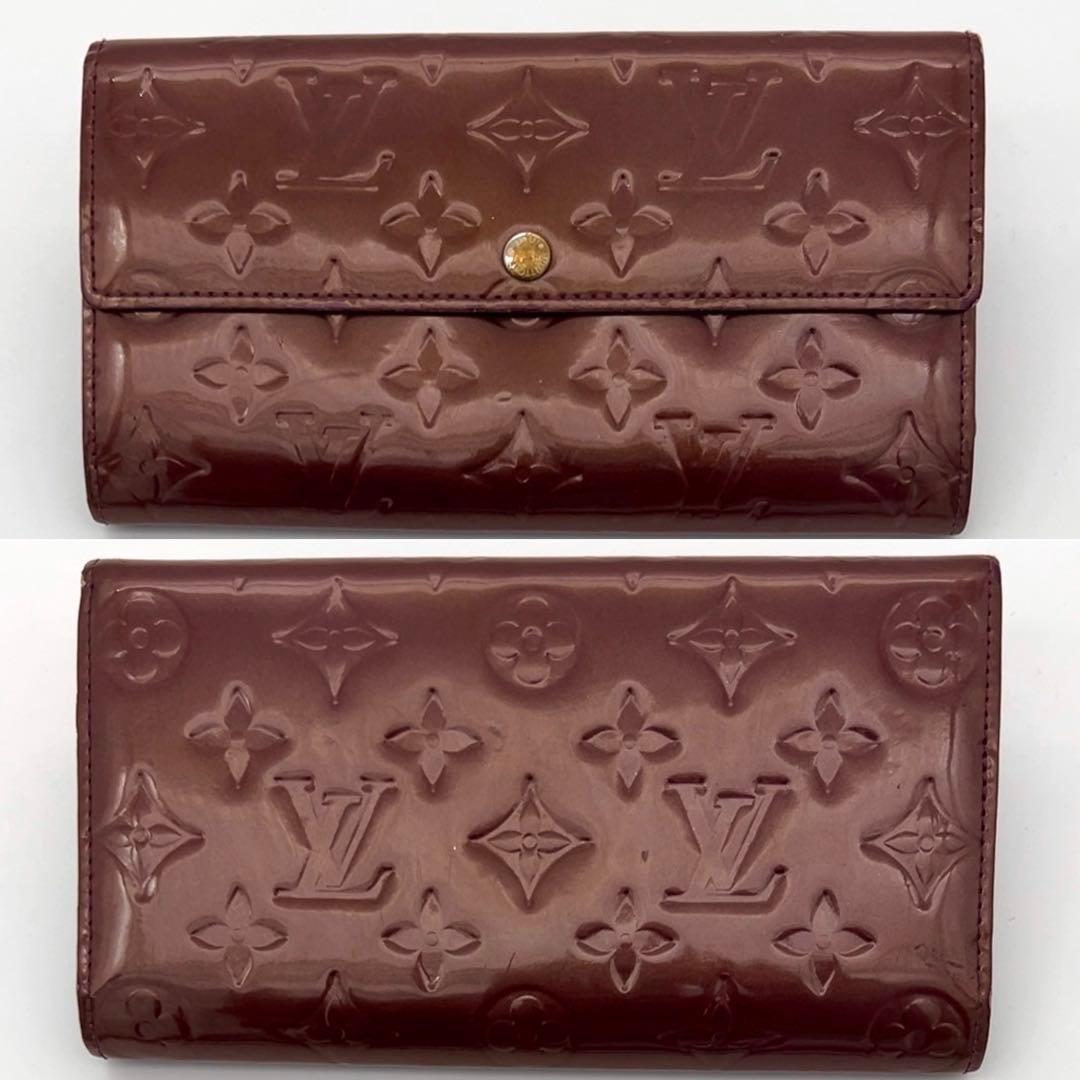 ルイヴィトン 長財布 モノグラム ヴェルニ ポルトフォイユサラ