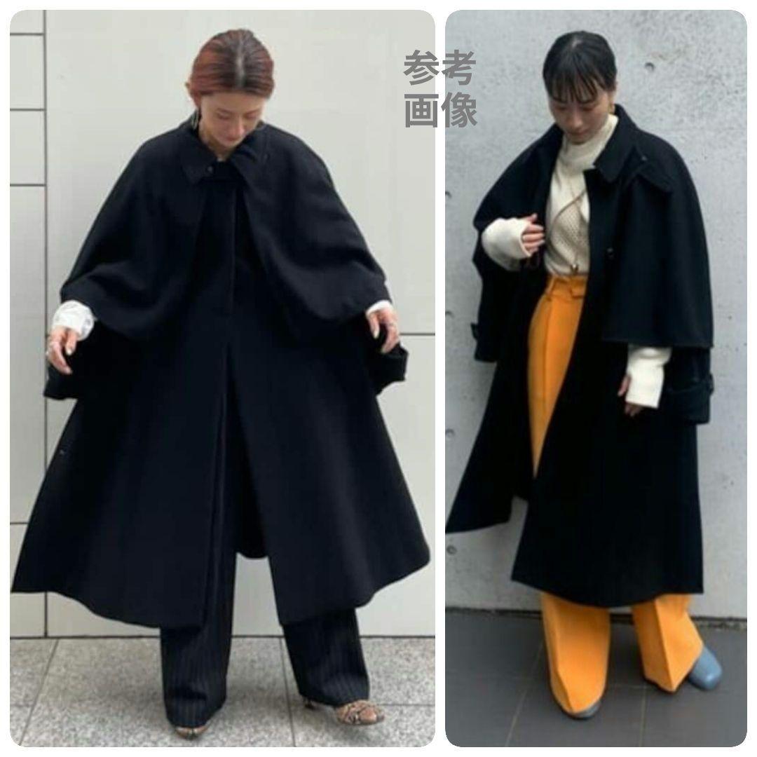 大人気【美品】メゾンスペシャル ケープコート 3way ポンチョ 希少色ブラック