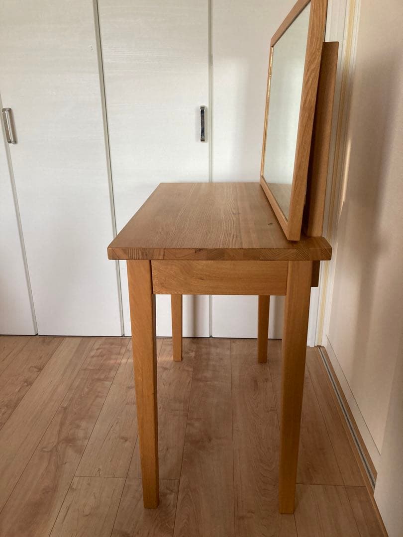 無印　ドレッサー　タモ　無印良品ドレッサー・ミラー