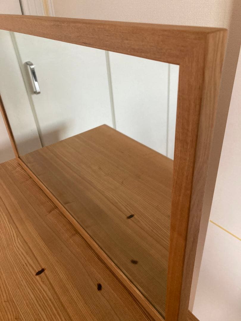 無印　ドレッサー　タモ　無印良品ドレッサー・ミラー