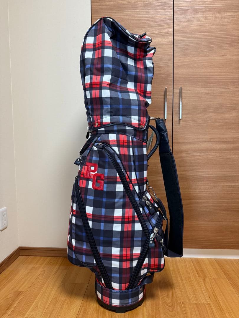 新品未使用 PEARLY GATES チェック キャディバック アイアンカバー付