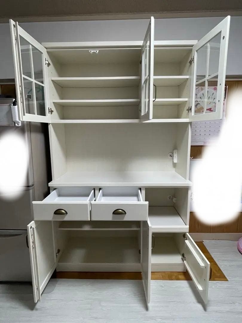 【送料込み】ニトリ キッチンボード 食器棚 ミランダ2 120