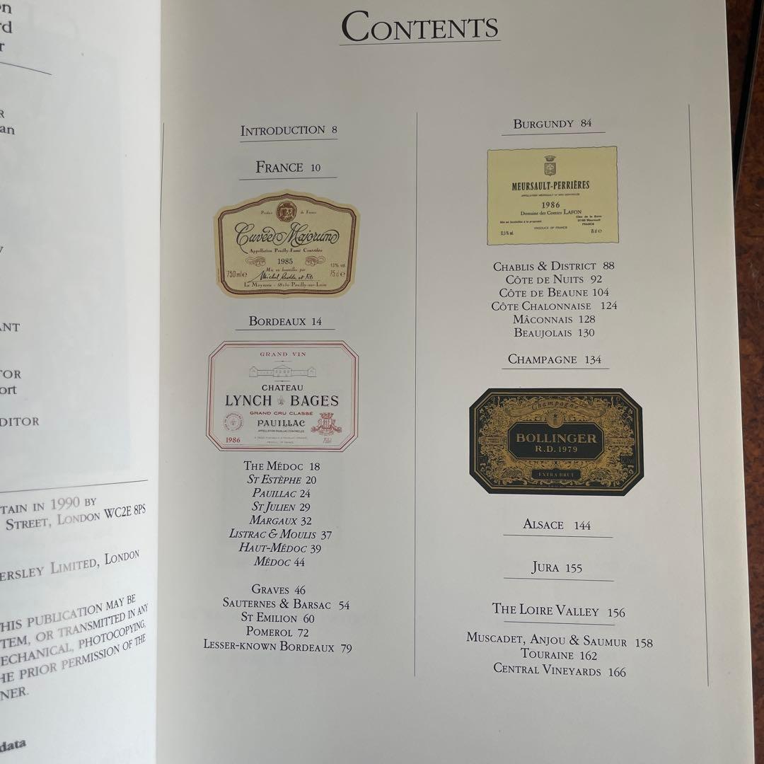 ワインラベル解説書　洋書　クラシックワイン　ソムリエ　希少　古書
