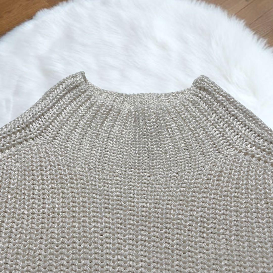 【美品】PRISTINE プリスティン　ウール混片畦タートルベスト