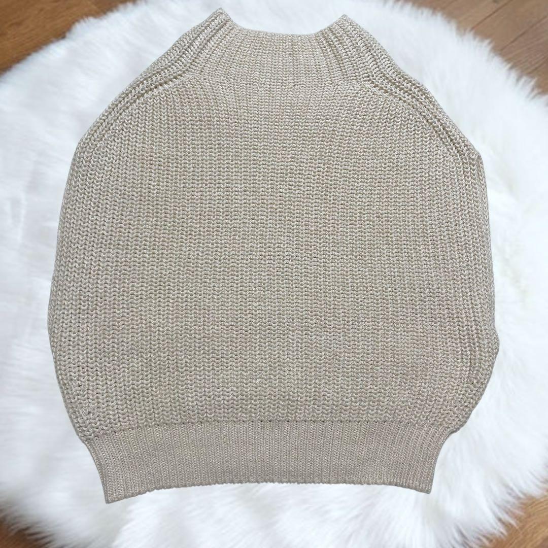 【美品】PRISTINE プリスティン　ウール混片畦タートルベスト