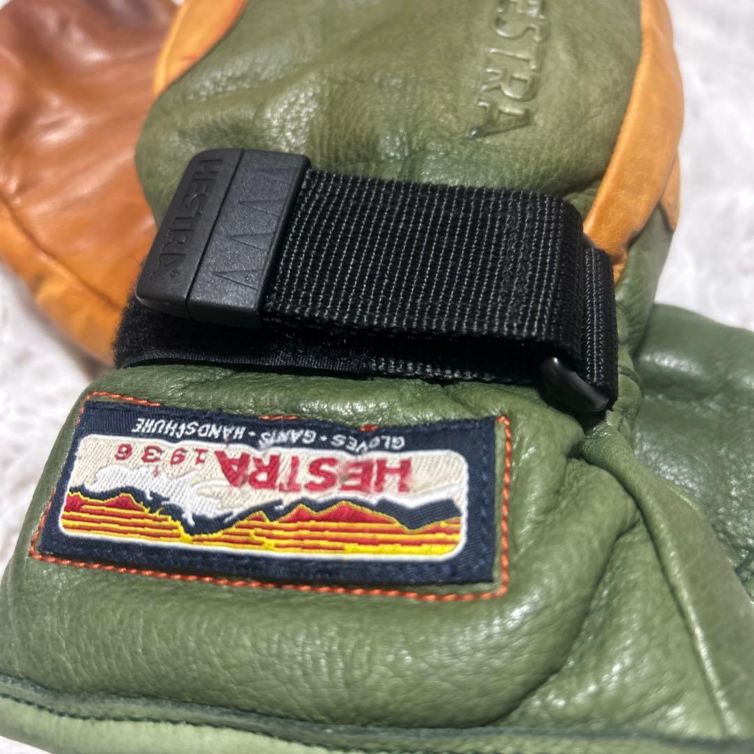 Hestra GORE-TEX ミトングローブ グリーン/ブラウン