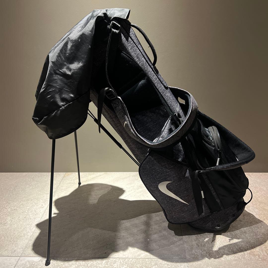 Nike スタンド付きキャディバッグ 黒/グレー