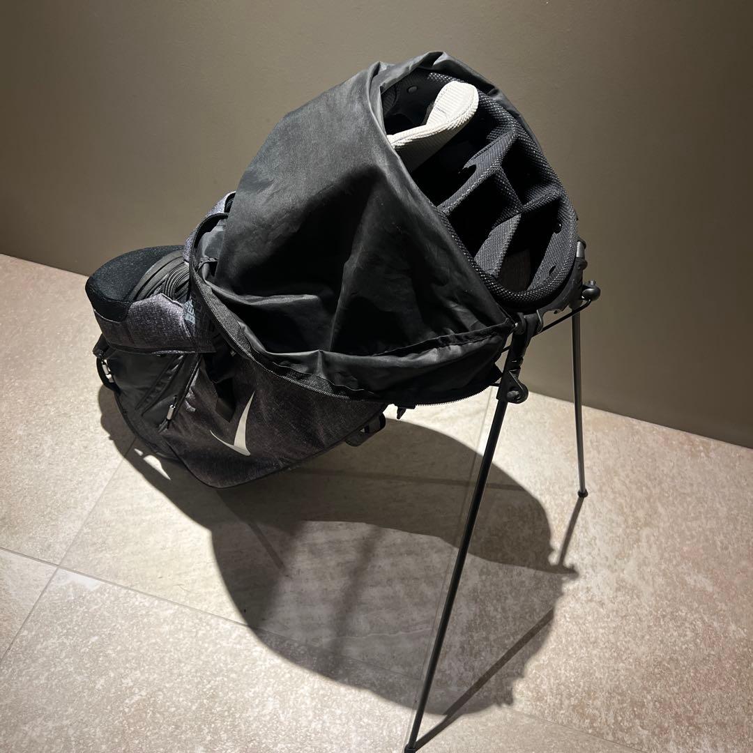 Nike スタンド付きキャディバッグ 黒/グレー