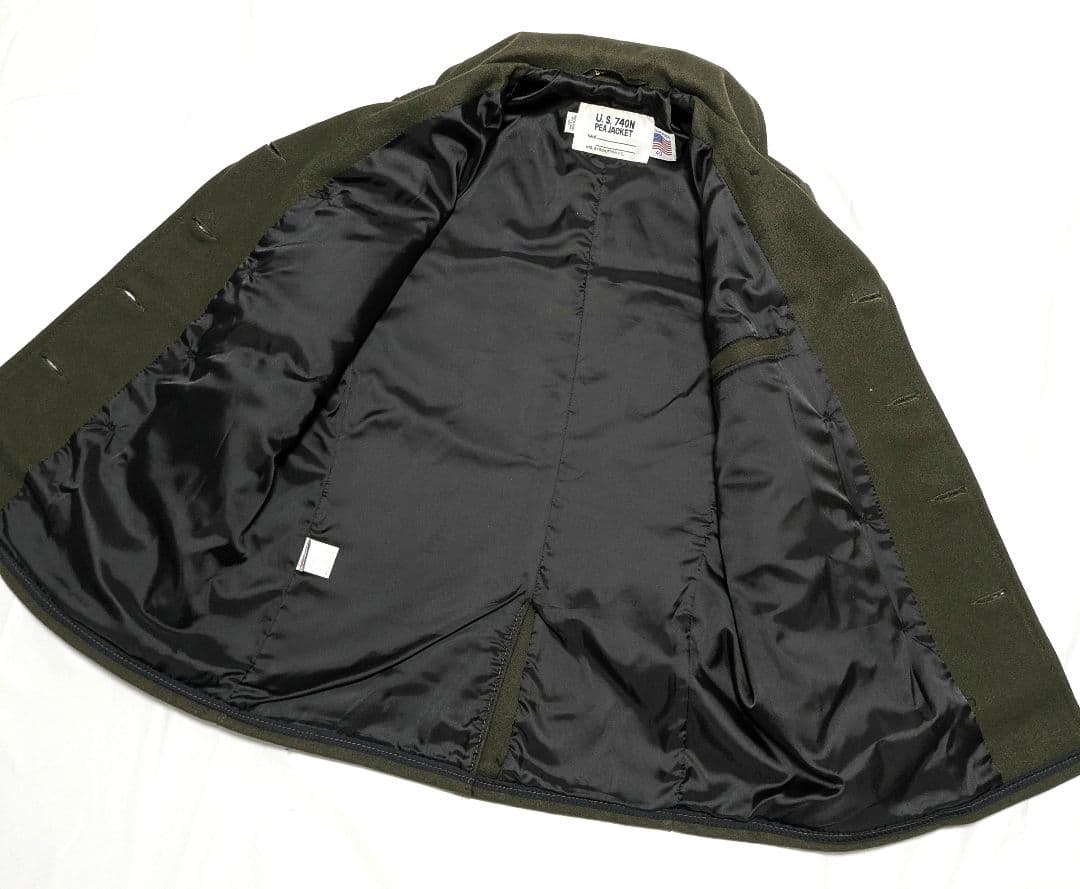 【極美品】 Schott USA製 740N 40 ピーコート カーキ 希少