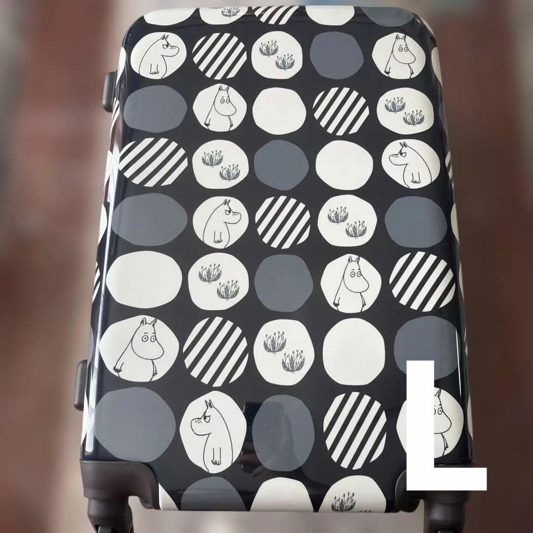 新品 訳あり ムーミン スーツケース （ドット ネイビー）サイズL