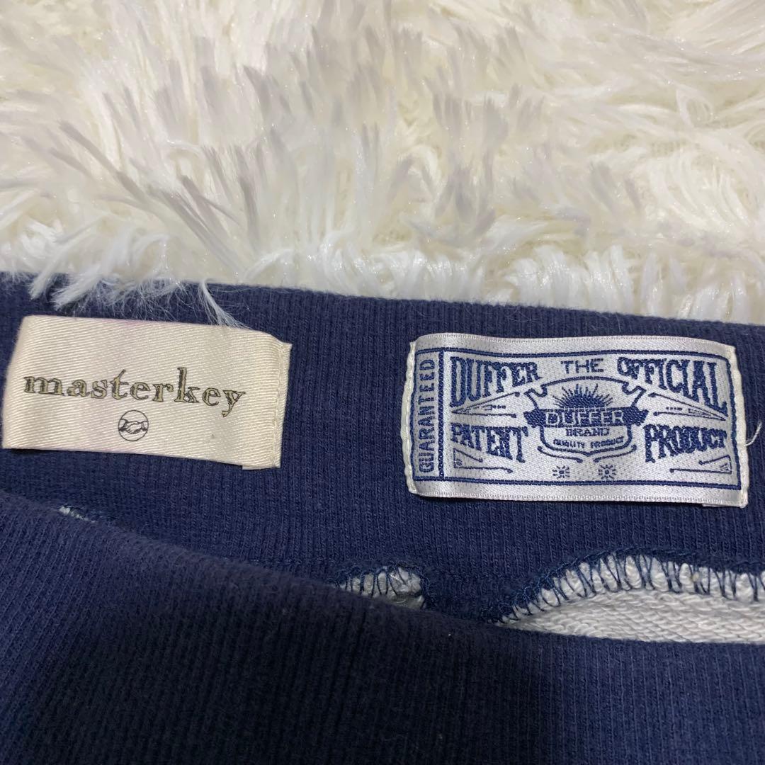 マスターキー　再構築　スウェットパンツ Lヒッコリー DUFFER