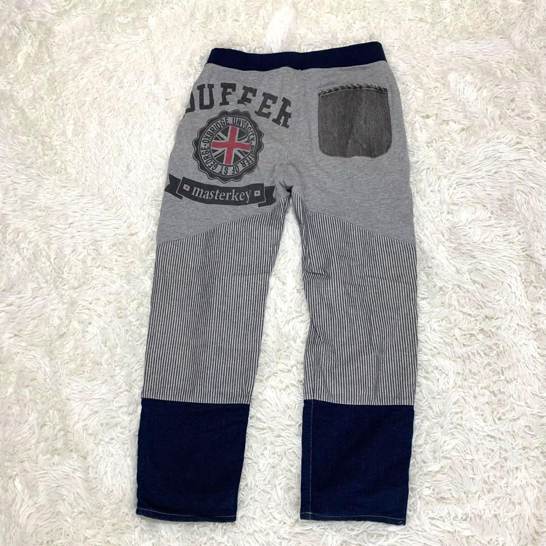 マスターキー　再構築　スウェットパンツ Lヒッコリー DUFFER