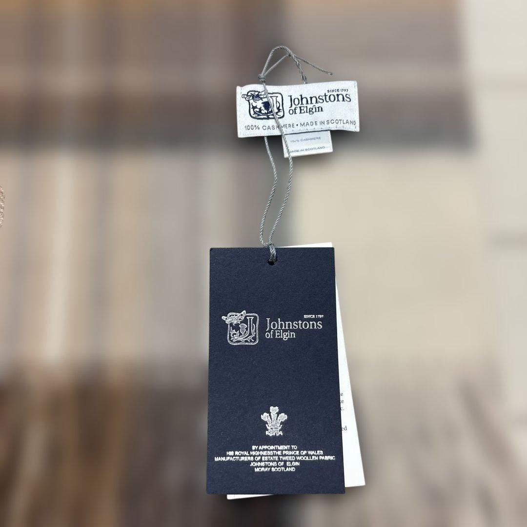 新品　ジョンストンズ　大判　カシミヤ　ストール　タータンチェック