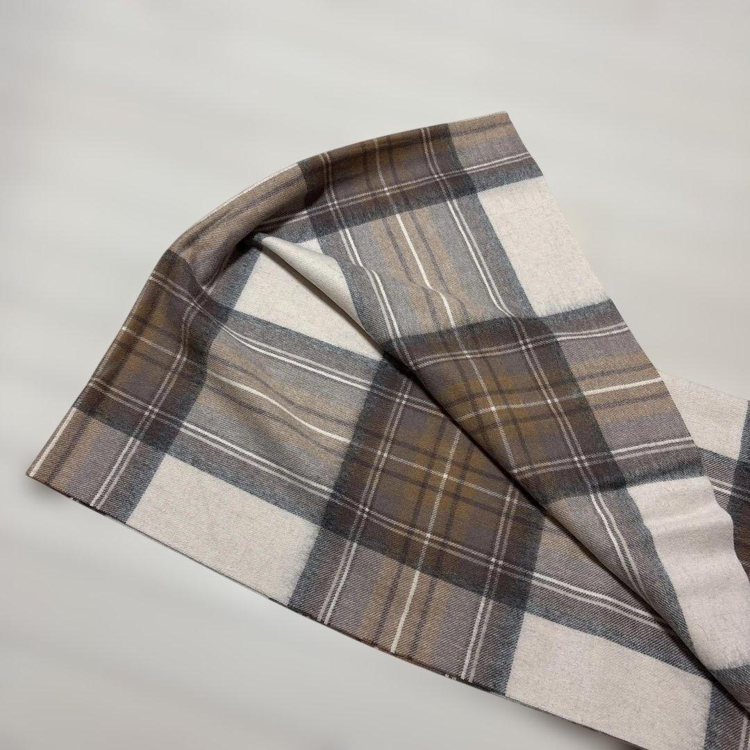 新品　ジョンストンズ　大判　カシミヤ　ストール　タータンチェック