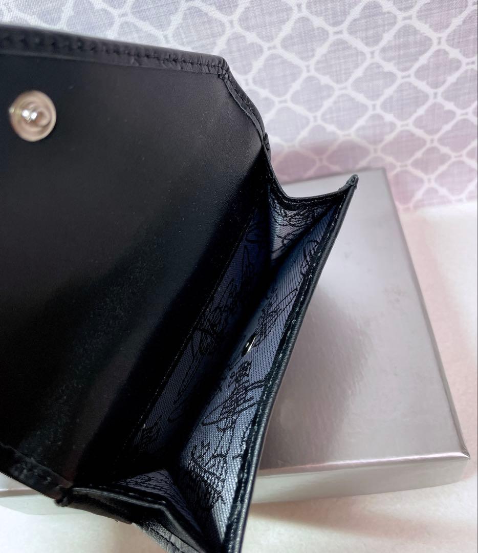 【内柄も素敵☆最新】Vivienne Westwood 三折財布 マットブラック
